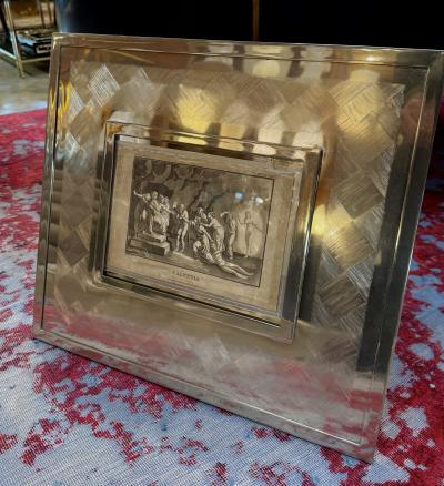 Italian silver photo frame from the 60s