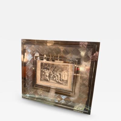 Italian silver photo frame from the 60s
