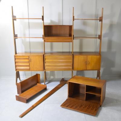 Italian teak bookcase 1960s 