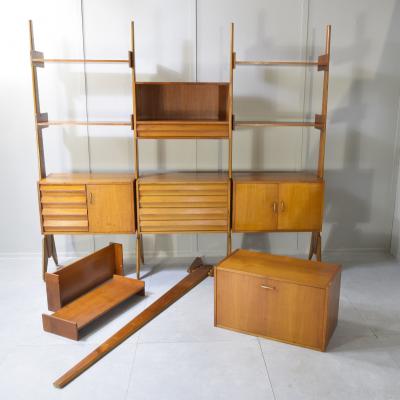 Italian teak bookcase 1960s 