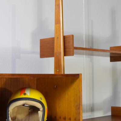 Italian teak bookcase 1960s 