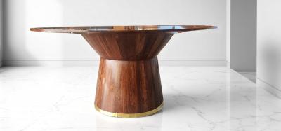 Italian unique example of a handcrafted dining table