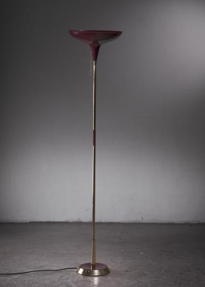 Italian uplighter floor lamp