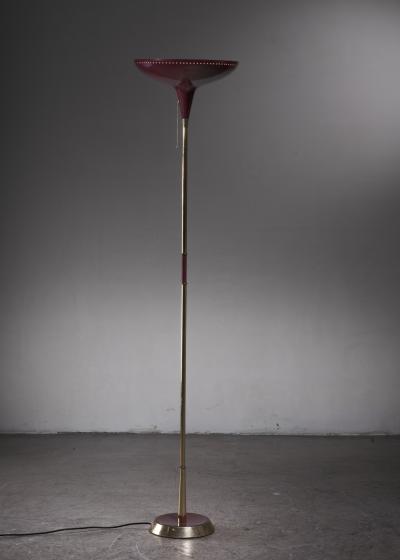 Italian uplighter floor lamp