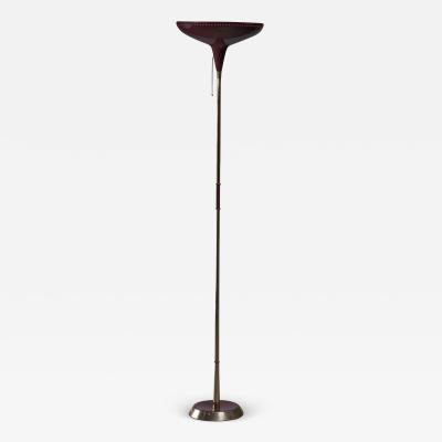 Italian uplighter floor lamp