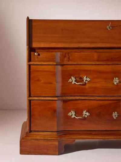 Italian walnut bureau with writing surface tuscan cabinetmaking mid 1700s