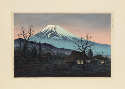Ito Takashi Ito Takashi Lanscape Woodblock Print Mt Fuji from Susono Signed