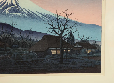 Ito Takashi Ito Takashi Lanscape Woodblock Print Mt Fuji from Susono Signed