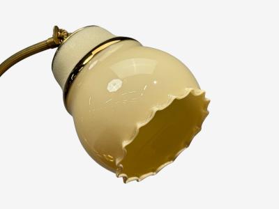 Itsu Oy Table Lamps Polished Brass Glass Finland 1950s