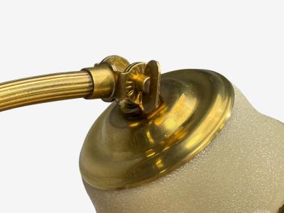 Itsu Oy Table Lamps Polished Brass Glass Finland 1950s