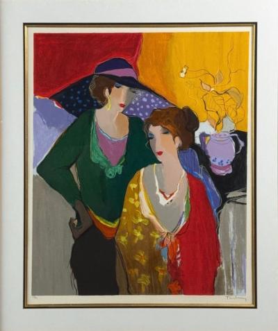 Itzchak Tarkay Itzchak Isaac Tarkay Fauvism Signed and Numbered Silkscreen 20th c 