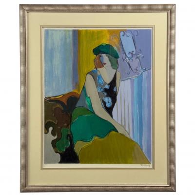 Itzchak Tarkay Itzchak Isaac Tarkay Fauvist Cosette Signed and Numbered Silkscreen 20th c 