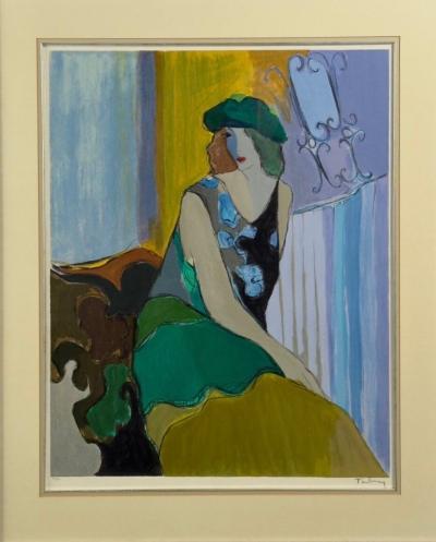 Itzchak Tarkay Itzchak Isaac Tarkay Fauvist Cosette Signed and Numbered Silkscreen 20th c 