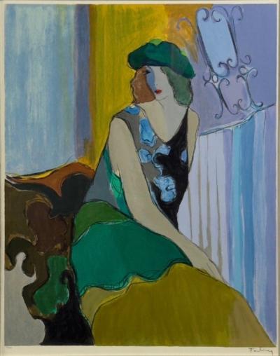 Itzchak Tarkay Itzchak Isaac Tarkay Fauvist Cosette Signed and Numbered Silkscreen 20th c 