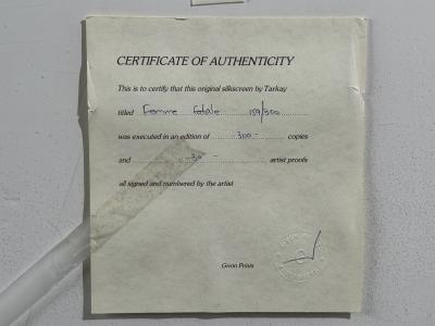 Itzchak Tarkay Itzchak Isaac Tarkay Fauvsim Signed and Numbered Silkscreen 20th c 