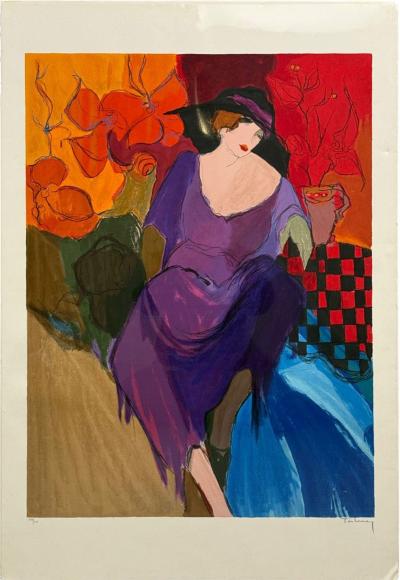 Itzchak Tarkay Itzchak Isaac Tarkay Fauvsim Signed and Numbered Silkscreen 20th c 