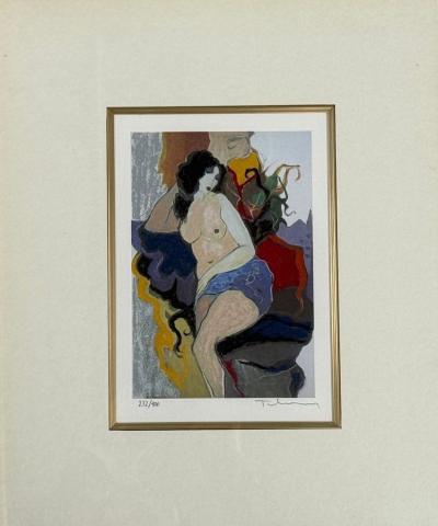 Itzchak Tarkay Itzchak Tarkay Figural Nude Color Serigraph Signed and Numbered 2000s