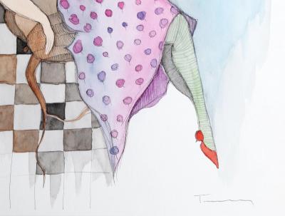 Itzchak Tarkay Lavender Dress