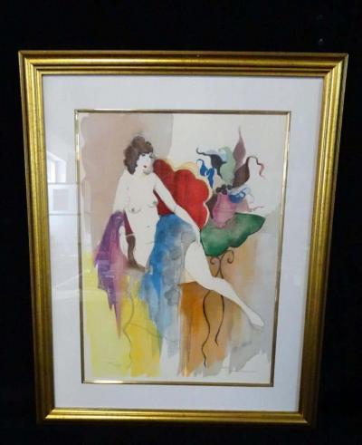 Itzchak Tarkay Set of Four Itzchak Tarkay Serigraphs of Nudes