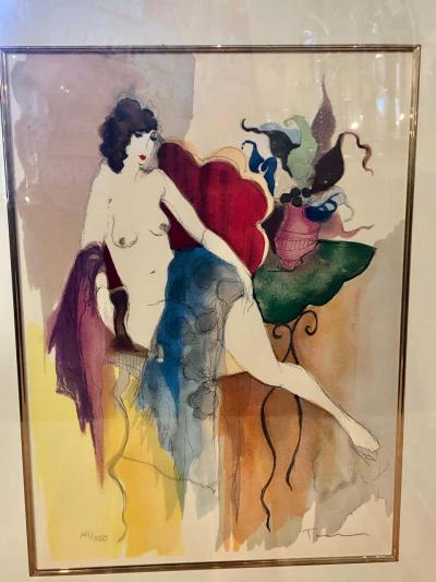 Itzchak Tarkay Set of Four Itzchak Tarkay Serigraphs of Nudes