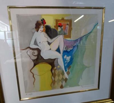 Itzchak Tarkay Set of Four Itzchak Tarkay Serigraphs of Nudes