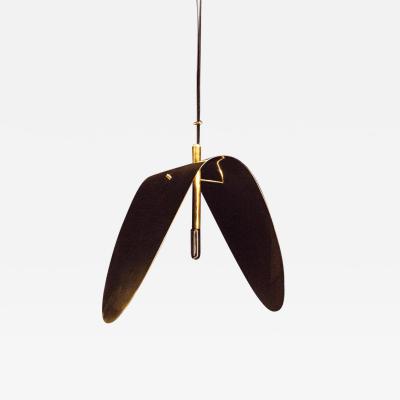 Ivan Basov Brass Banana Ceiling Pendant Light Ivan Basov