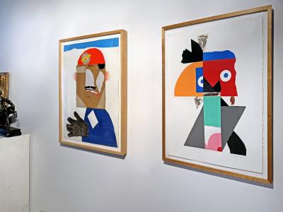 Ivan Chermayeff Whimsical Graphic Design Abstract Collage Brno Mechanic Bold Colors 