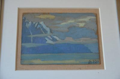Ivan da Silva Bruhns Rare Set of Two Framed Oil Paintings by Ivan da Silva Bruhns