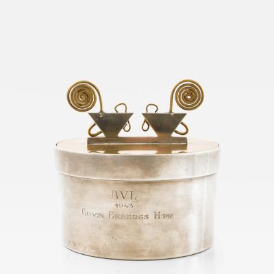 Ivar lenius Bj rk Scandinavian Modern Jar in Brass and Pewter by Ivar lenius Bj rk 1940