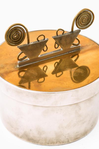 Ivar lenius Bj rk Scandinavian Modern Jar in Brass and Pewter by Ivar lenius Bj rk 1940