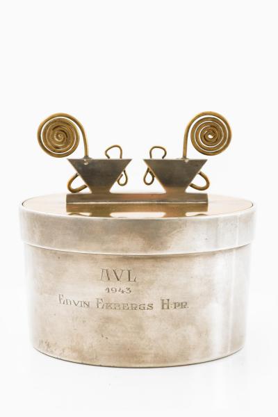 Ivar lenius Bj rk Scandinavian Modern Jar in Brass and Pewter by Ivar lenius Bj rk 1940