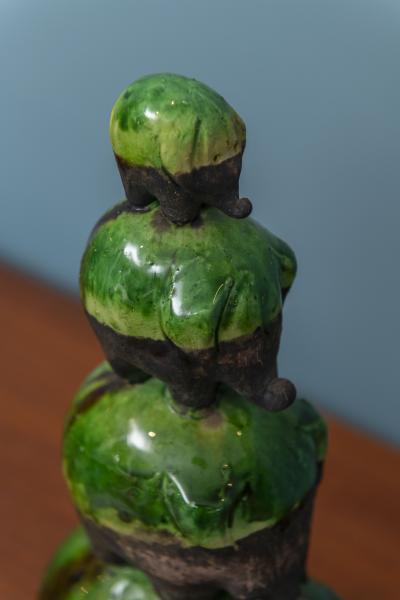 Ivo De Santis Ivo De Santis for Gil Etruschi Ceramic Elephants Sculpture Italy