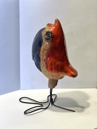 Ivo De Santis Parrot by Ivo De Santis for Gli Etruschi Pottery