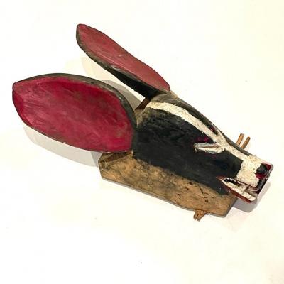 Ivory Coast Zoomorphic Dance Mask Gouro People 1950s
