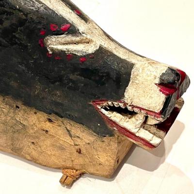 Ivory Coast Zoomorphic Dance Mask Gouro People 1950s