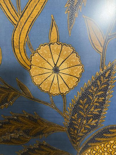 Iwan Tirta Large Iwan Tirta Pheasant and Floral Batik Artwork