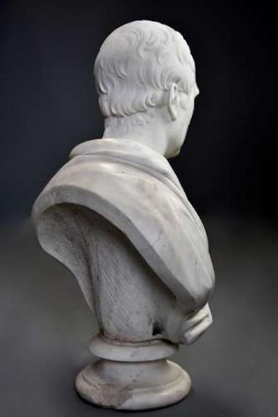 J Francis Large fine quality marble bust of James Loch MP signed J Francis