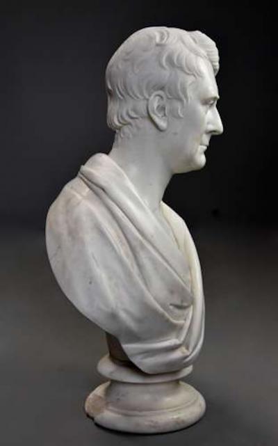 J Francis Large fine quality marble bust of James Loch MP signed J Francis