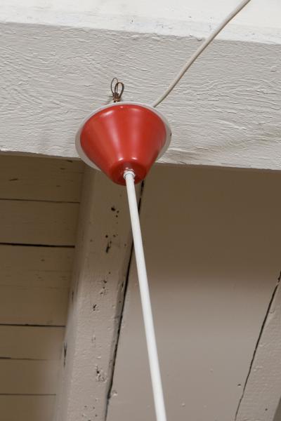 J J M Hoogervorst J J M HOOGERVORST FOR ANVIA ENAMELED METAL ARTICULATED CEILING FIXTURE