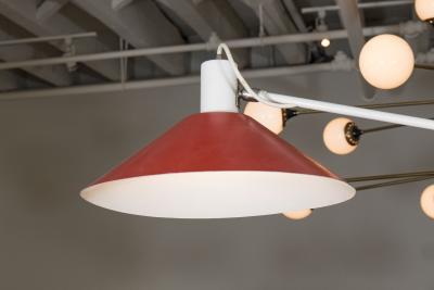 J J M Hoogervorst J J M HOOGERVORST FOR ANVIA ENAMELED METAL ARTICULATED CEILING FIXTURE