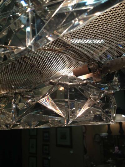 J L Lobmeyr Austrian Lobmeyr 1960 Crystal Chandelier