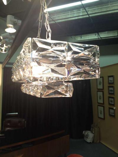 J L Lobmeyr Austrian Lobmeyr 1960 Crystal Chandelier