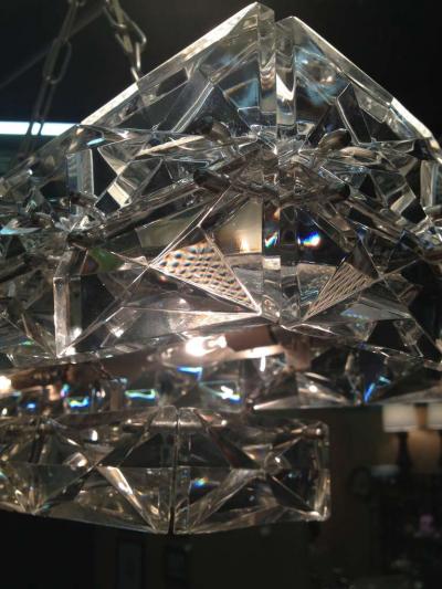 J L Lobmeyr Austrian Lobmeyr 1960 Crystal Chandelier