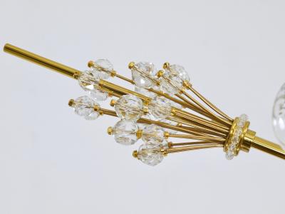 J L Lobmeyr Huge J L Lobmeyr Metropolitan Opera Sputnik Crystal Brass Met Chandelier Vienna