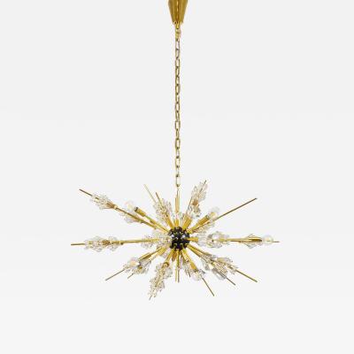 J L Lobmeyr Huge J L Lobmeyr Metropolitan Opera Sputnik Crystal Brass Met Chandelier Vienna