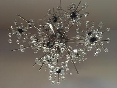 J L Lobmeyr Lobmeyr Metropolitan Opera Crystal Chandelier Sputnik Design