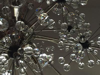 J L Lobmeyr Lobmeyr Metropolitan Opera Crystal Chandelier Sputnik Design