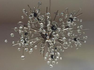 J L Lobmeyr Lobmeyr Metropolitan Opera Crystal Chandelier Sputnik Design