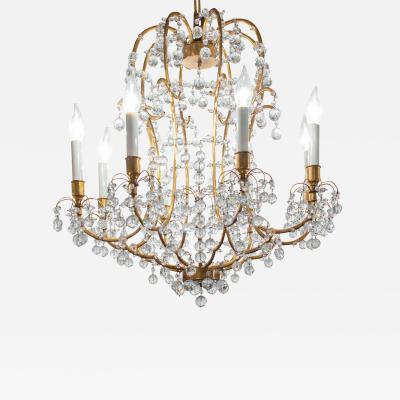 J L Lobmeyr Lobmeyr Rare and Stunning Chandelier with Crystals 1959