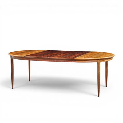 J L Moller JL Moller Mid Century Danish Rosewood Expanding Dining Table with 2 Leaves